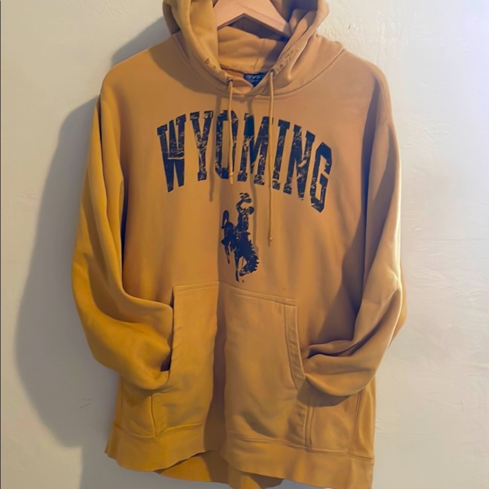 Wyoming Graphic Hoodie - Mustard